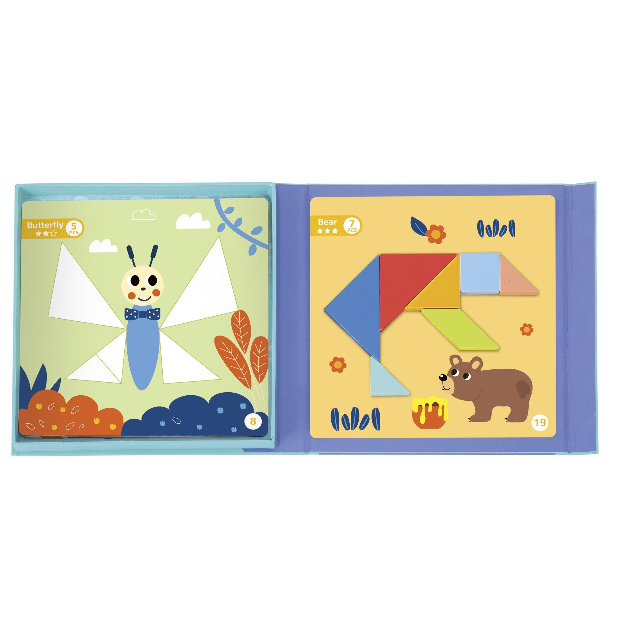 Tooky Toy Magnetic Tangram Play