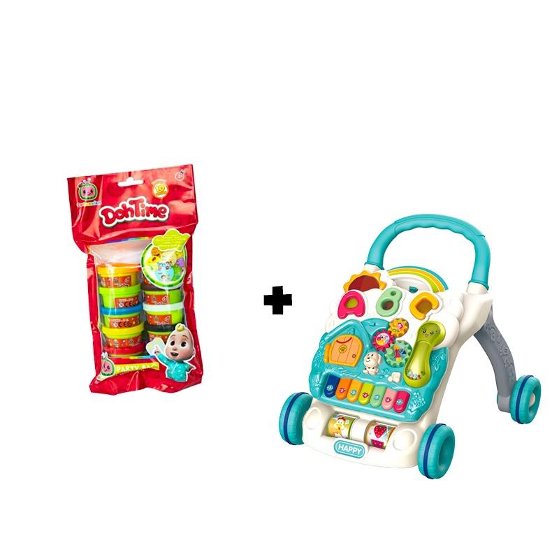 Sanjiao Baby Telephone Walker + Cocomelon Color Doh Pack