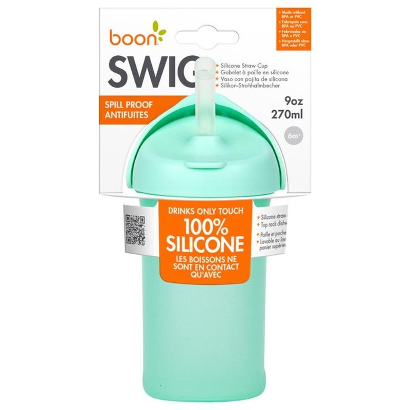 Boon Swig Silicone Straw Bottle 10oz - Mint