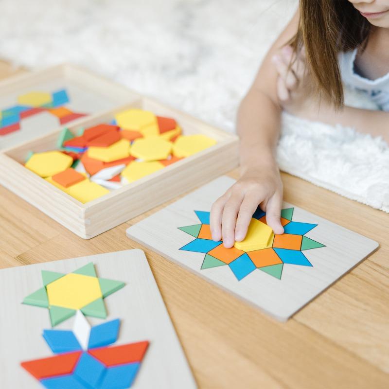 Melissa and Doug Wooden Building Blocks With 120 Solid Wood