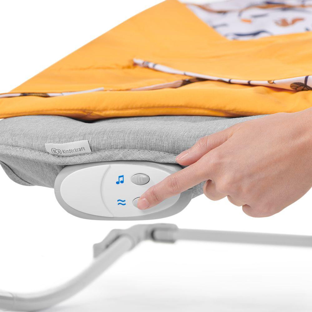 كيندركرافت - كرسي فيليو الهزاز الموسيقي للأطفال - رمادي