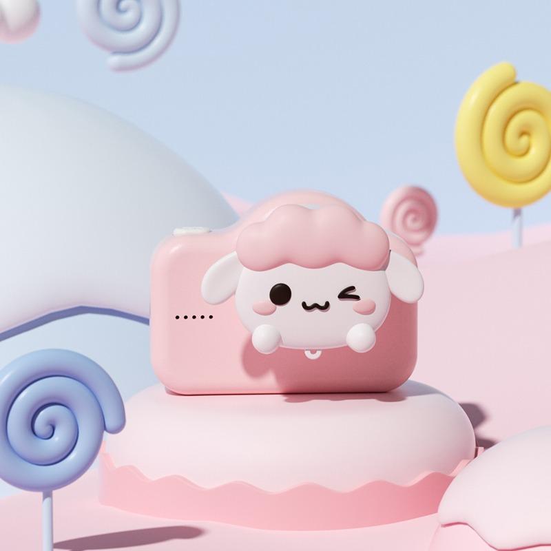 جيزي - كاميرا اي ون ثنائية صغيرة للأطفال - لون وردي