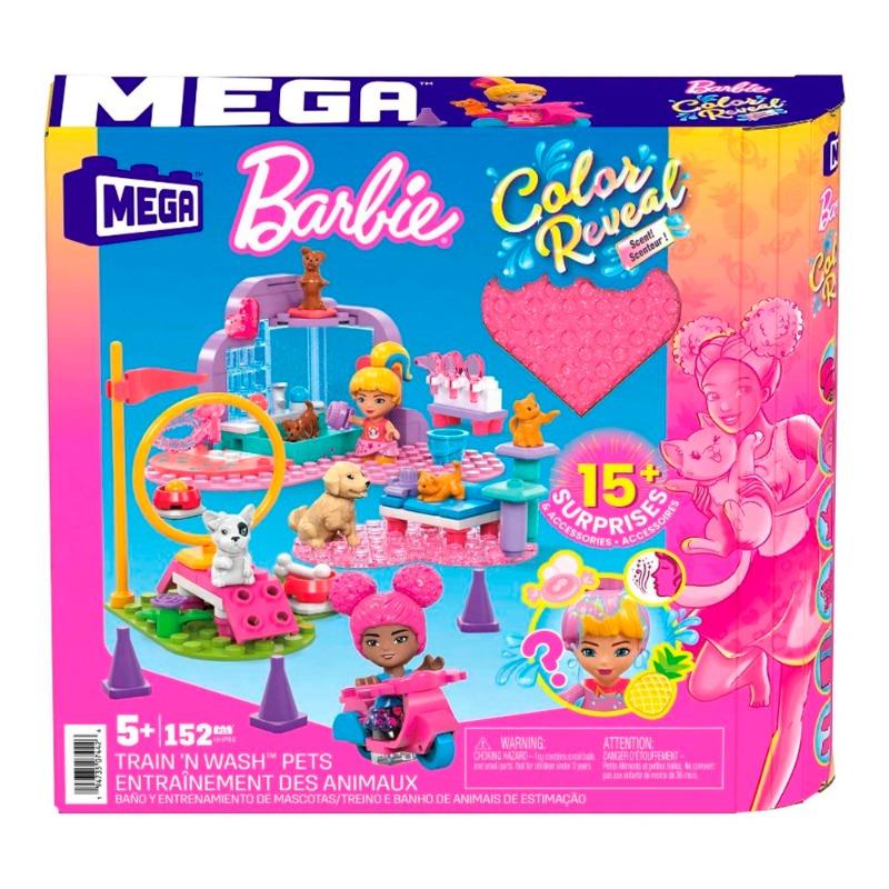 Mega Bloks Barbie Color Reveal Train 'n Wash Pets