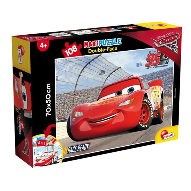 Lisciani - Puzzle Double Face 108 Cars 3 Fast Friends