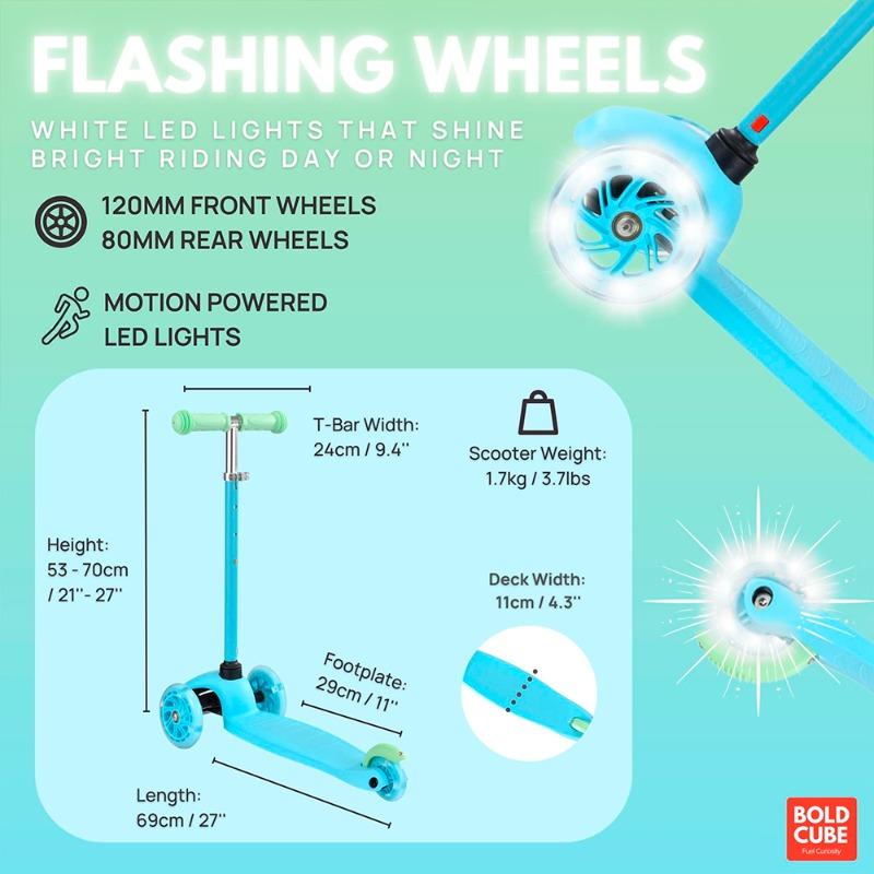 BOLDCUBE 3 Wheel Scooter Teeny (Blue)