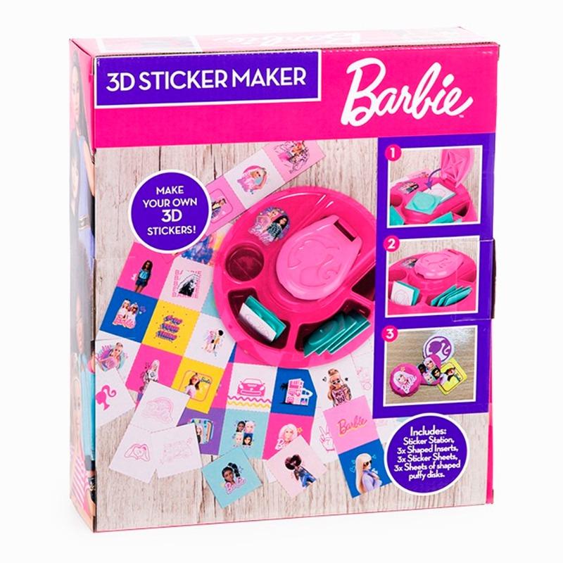 Barbie 3D Sticker Maker with Barbie Doll
