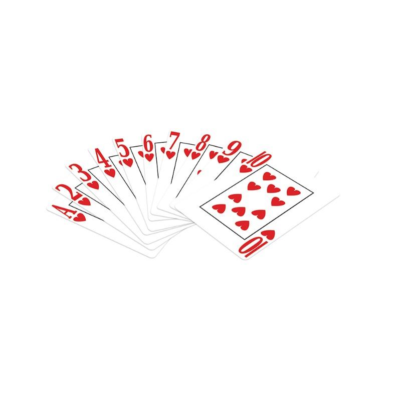 أوراق لعب بلاستيكية