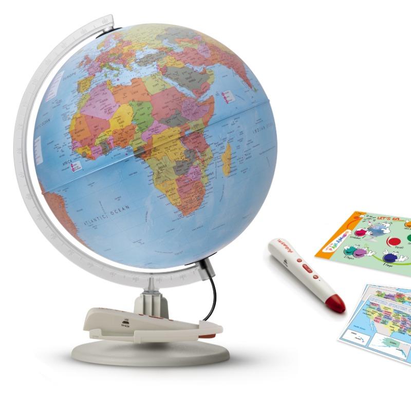 Tecnodidattica Parlamondo Speaking Illuminated And Revolving Globe