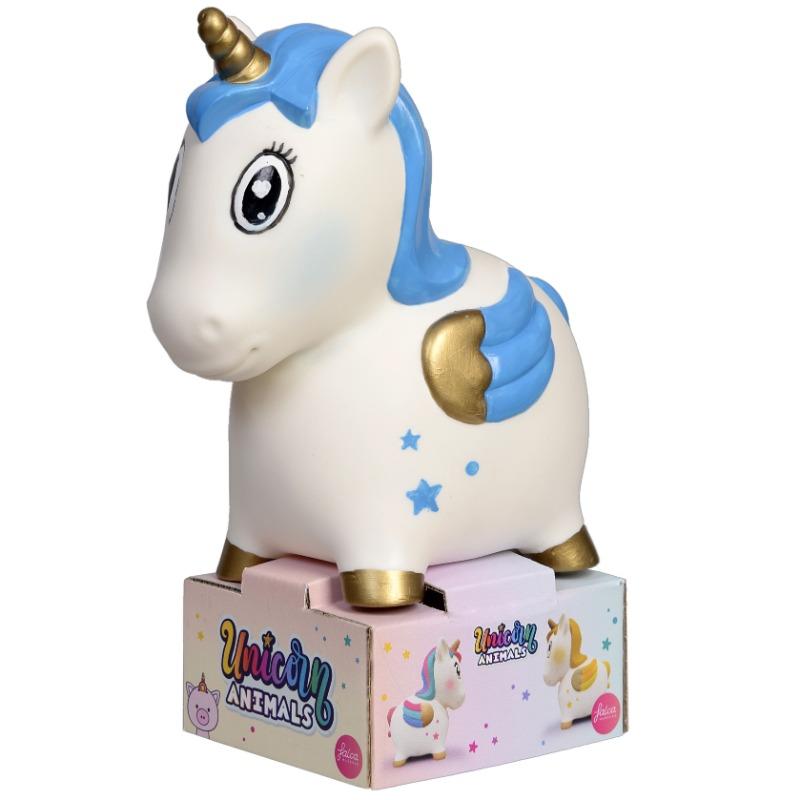 فالكا - حصالة أطفال كبيرة بتصميم يونيكورن لون وردي