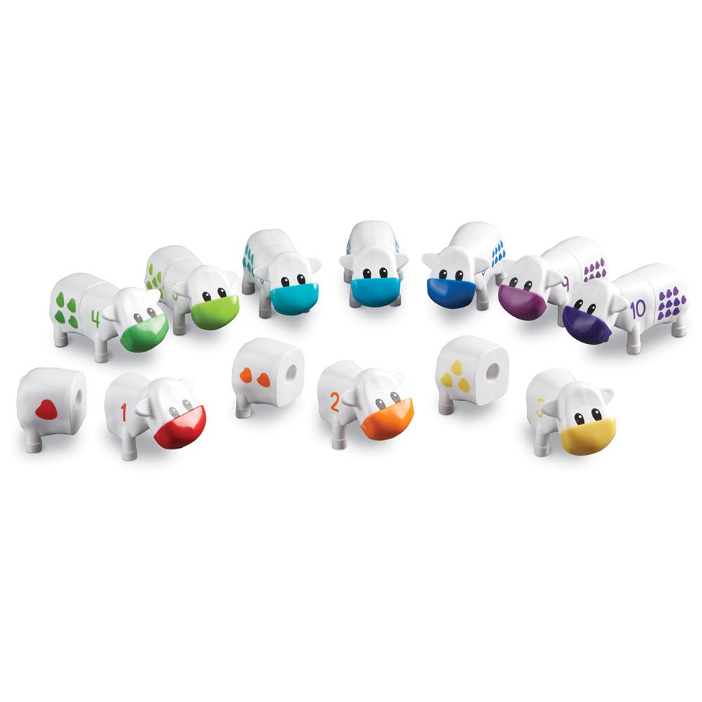 ليرننغ ريسورسز - مجموعة أنشطة عد وفرز بتصميم البقرة