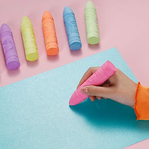 مجموعة ألوان النيون الشمعية - 6 ألوان