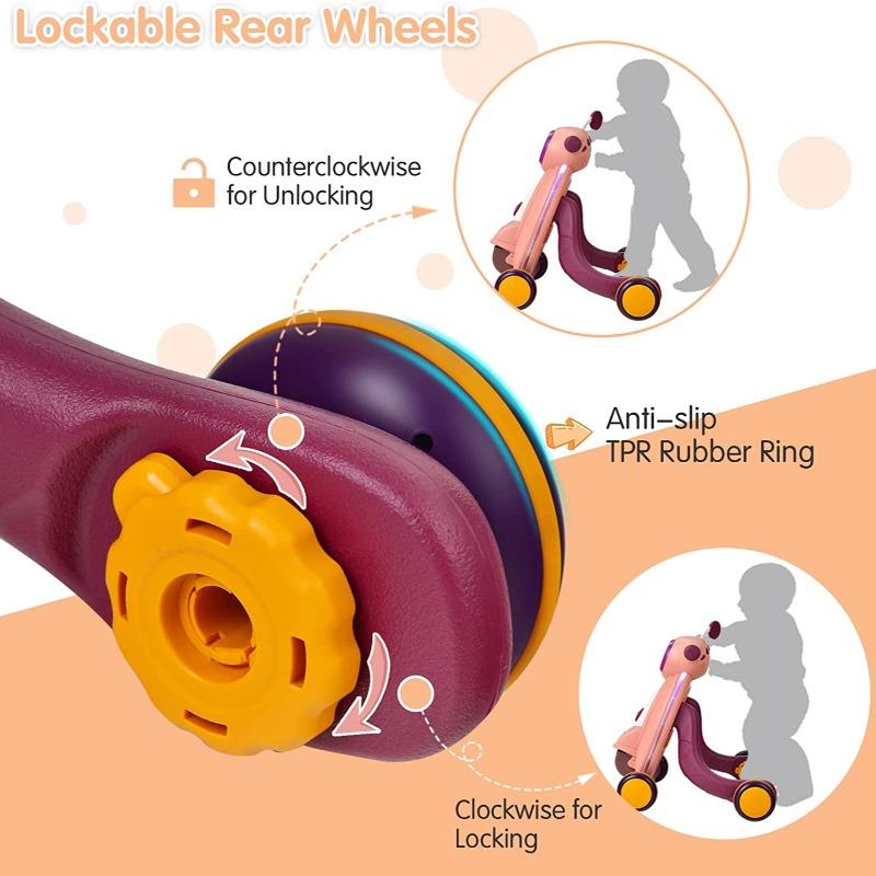 2 In 1 Sit To Stand Learning Walker - Pink