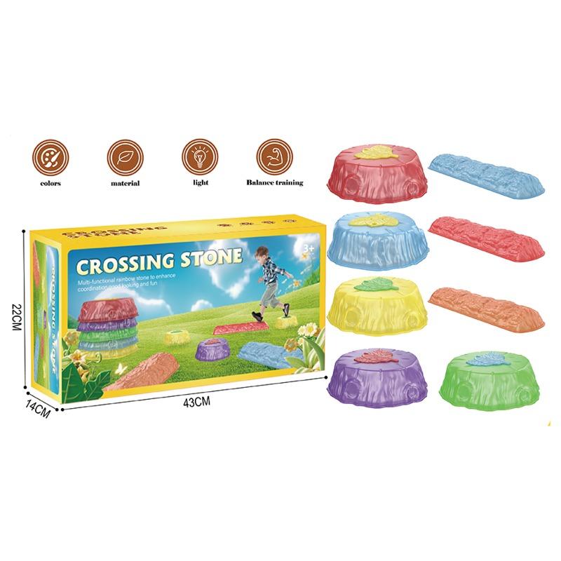 Crossing Stone 8pcs With Led Lights For Kids