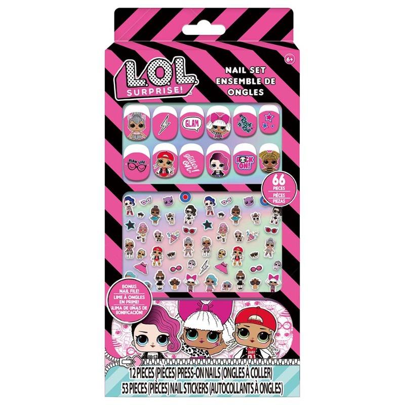 Townley Nails Set With Stickers Lol Surprise 66 Pcs