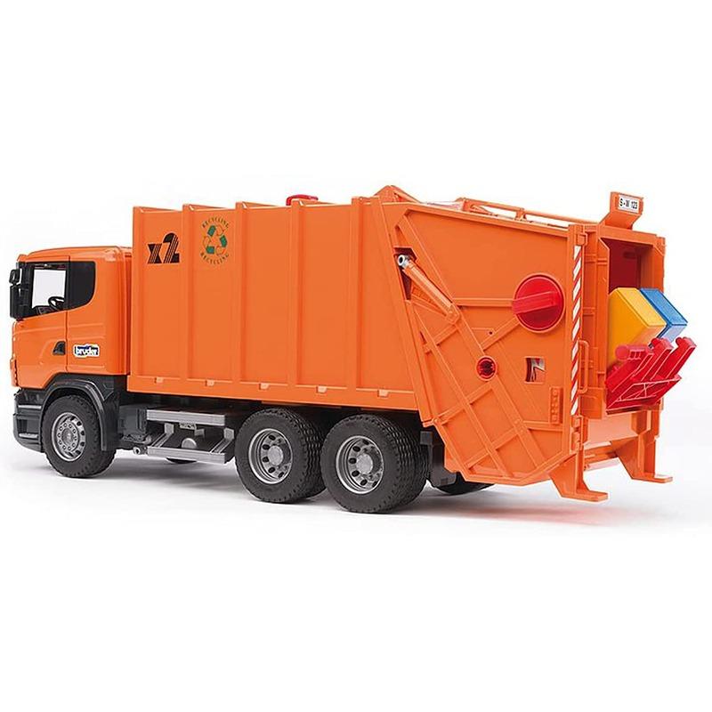 برودر - شاحنة تحميل النفايات سكانيا - برتقالي