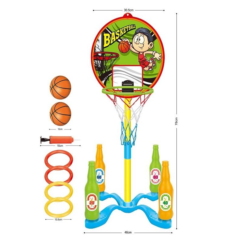 Ring Toss Game With Basketball Set