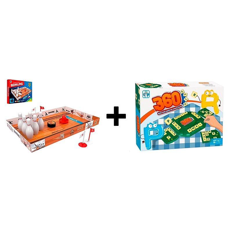 Buy 1 Get 1 Bowling Alley Table + 360 Spin And Spell Game