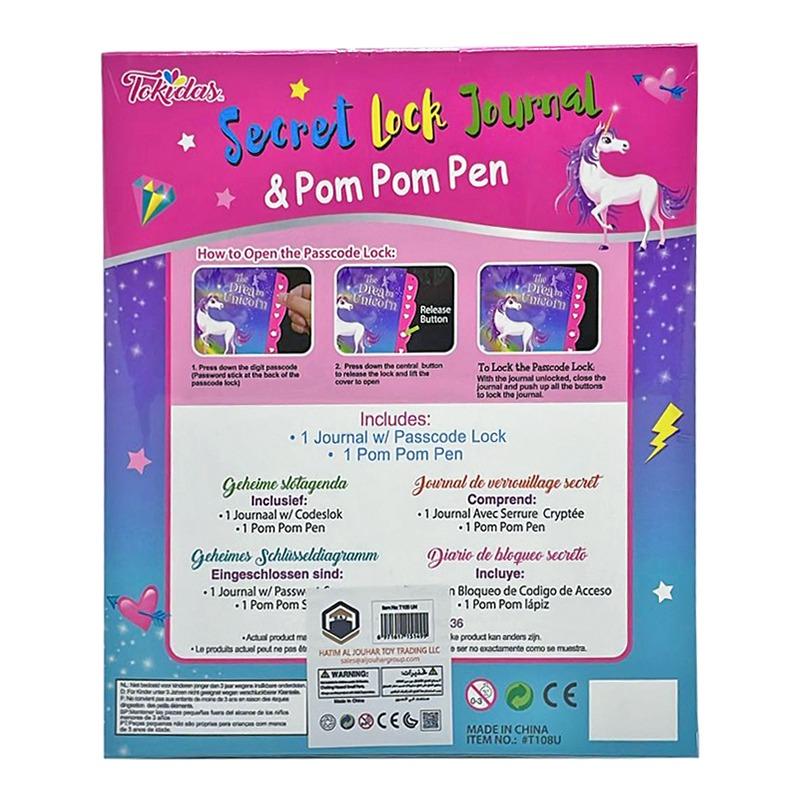 Tokidas Secret Lock Journal & Pom Pom pen