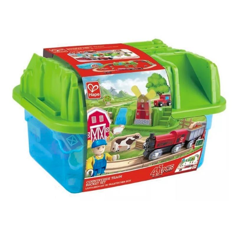 Hape Countryside Train Bucket Set