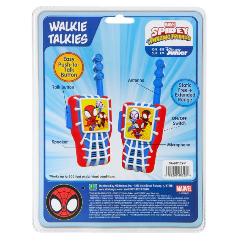 KIDdesigns Walkie Talkies Marvel - Spidey & His Amazing Friends
