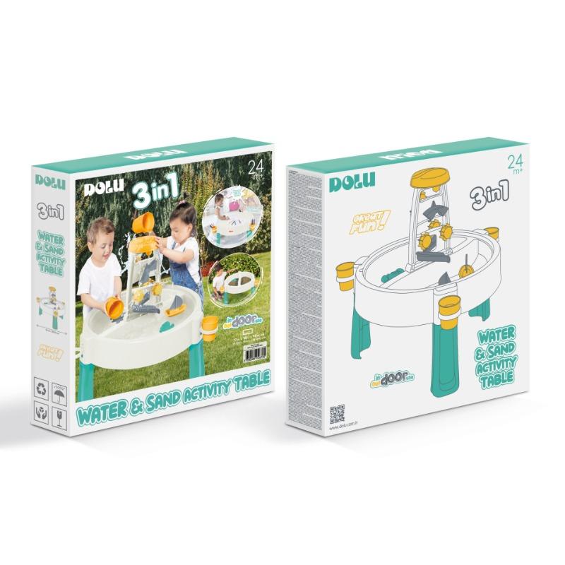 طاولة أنشطة الماء والرمل للأطفال