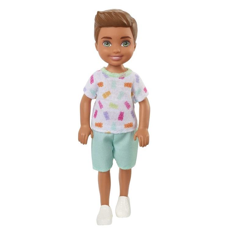Barbie Chelsea Club with White Graphic Tee and Sky Blue Shorts