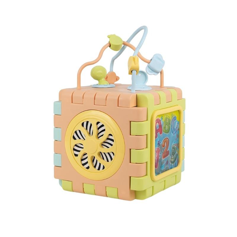 Dolu 2 In 1 Educational Cube And Puzzle Toddler Activity Toy