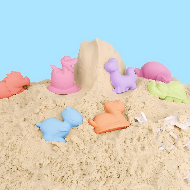 موشن ساند - مجموعة حقيبة تشكيل عالم الديناصورات بالرمل