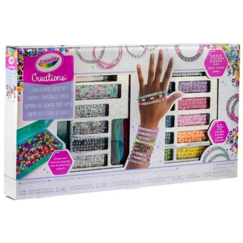 Crayola Creations Bracelet Making Kit with Over 2,000 Beads
