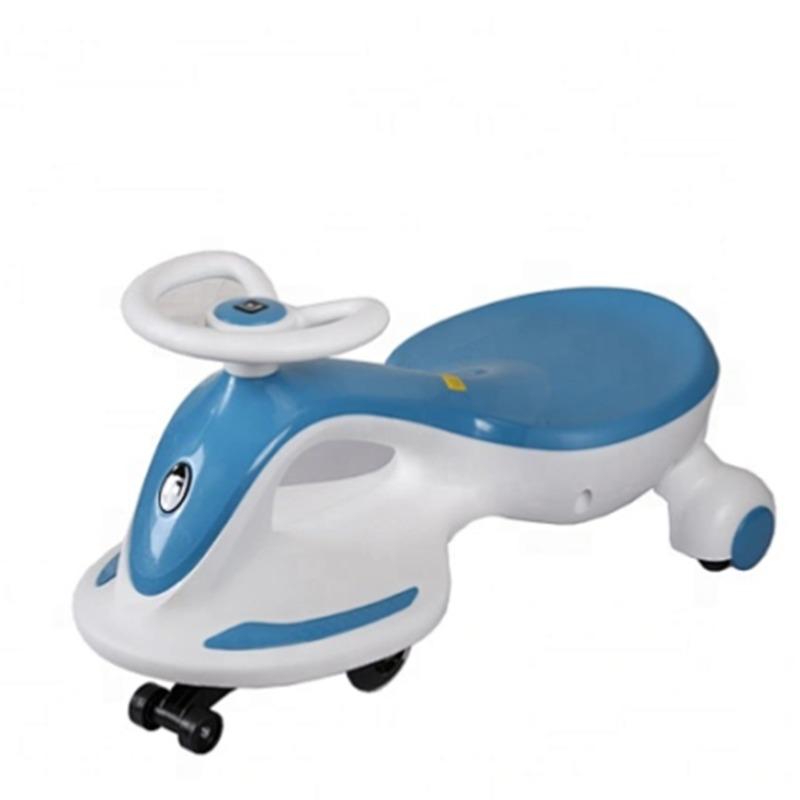 Electric Swing Car - White and Blue
