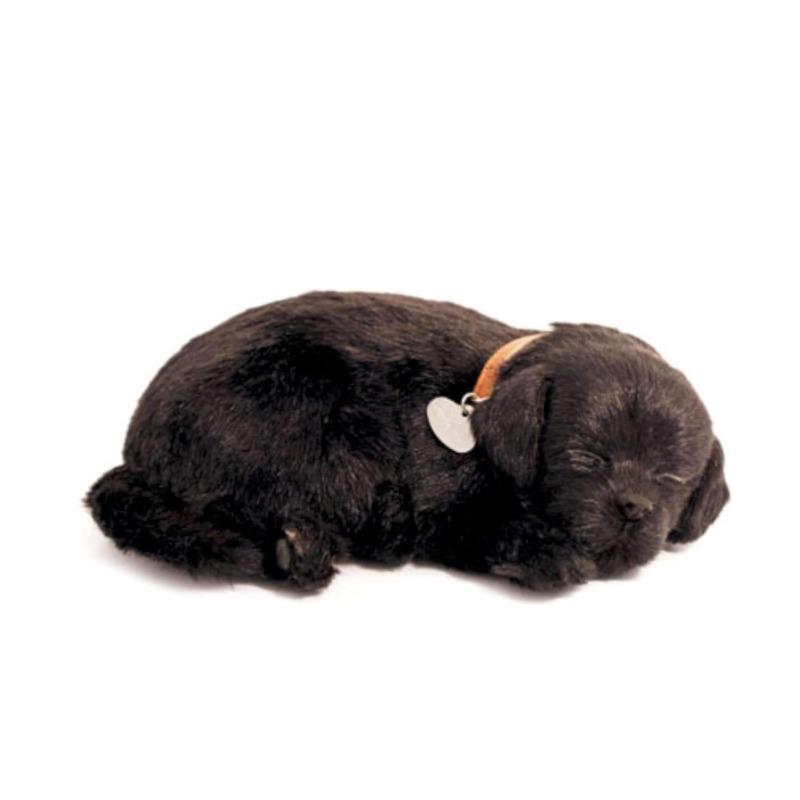 Perfect Petz Stuffed Sleeping Black Labrador Plush for Kids