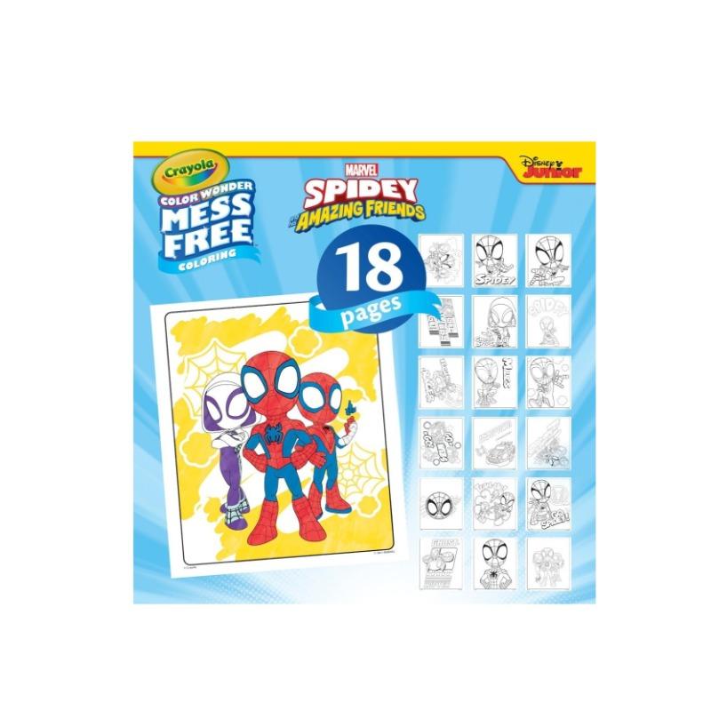 Crayola Color Wonder Mess Free Spidey And Friends Activity