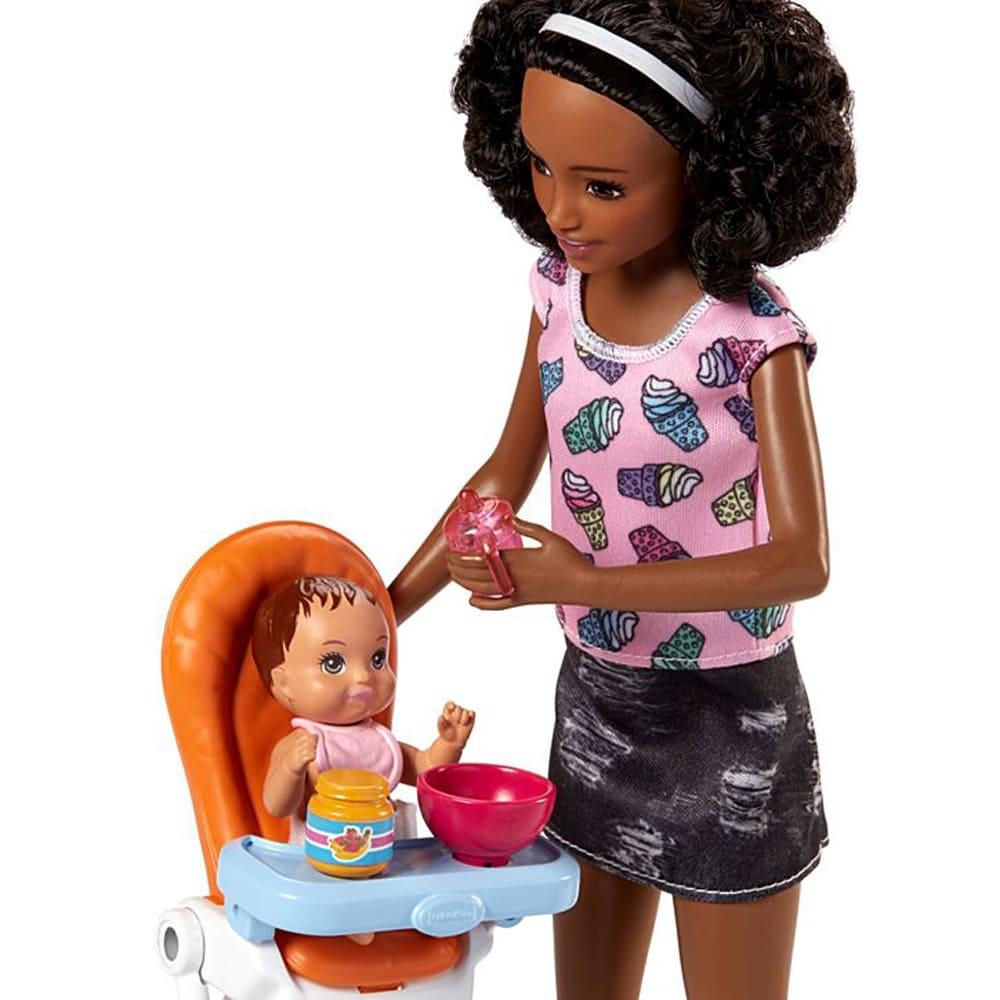 Barbie Babysitters Doll And Playset