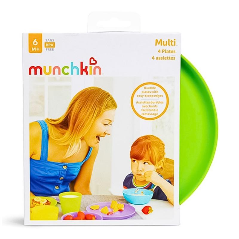 مانشكن - اطباق طعام مدورة 4 قطع