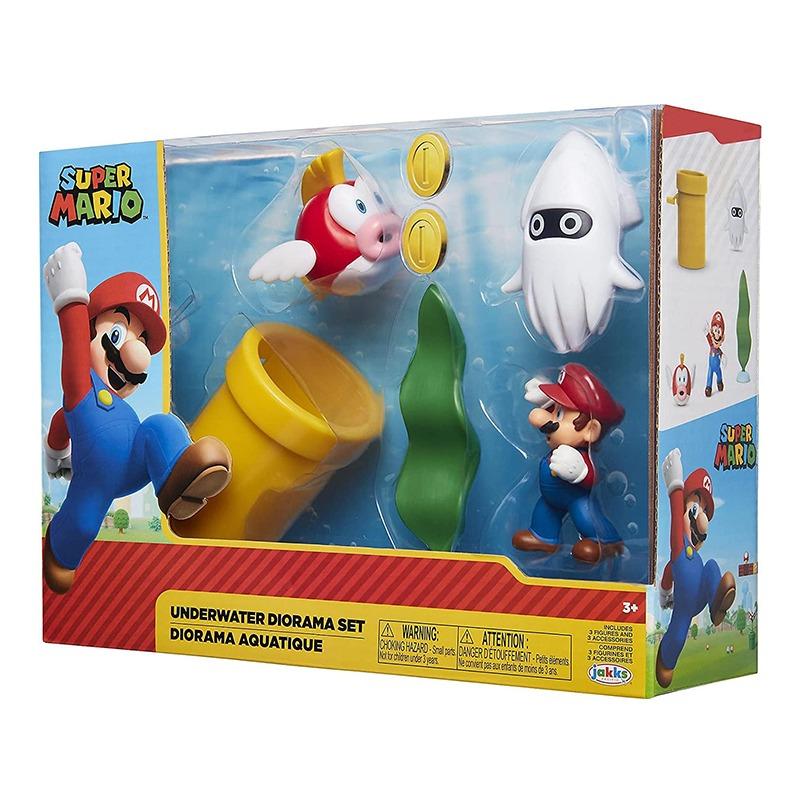 سوبر ماريو - مجموعة لعب الديوراما تحت الماء