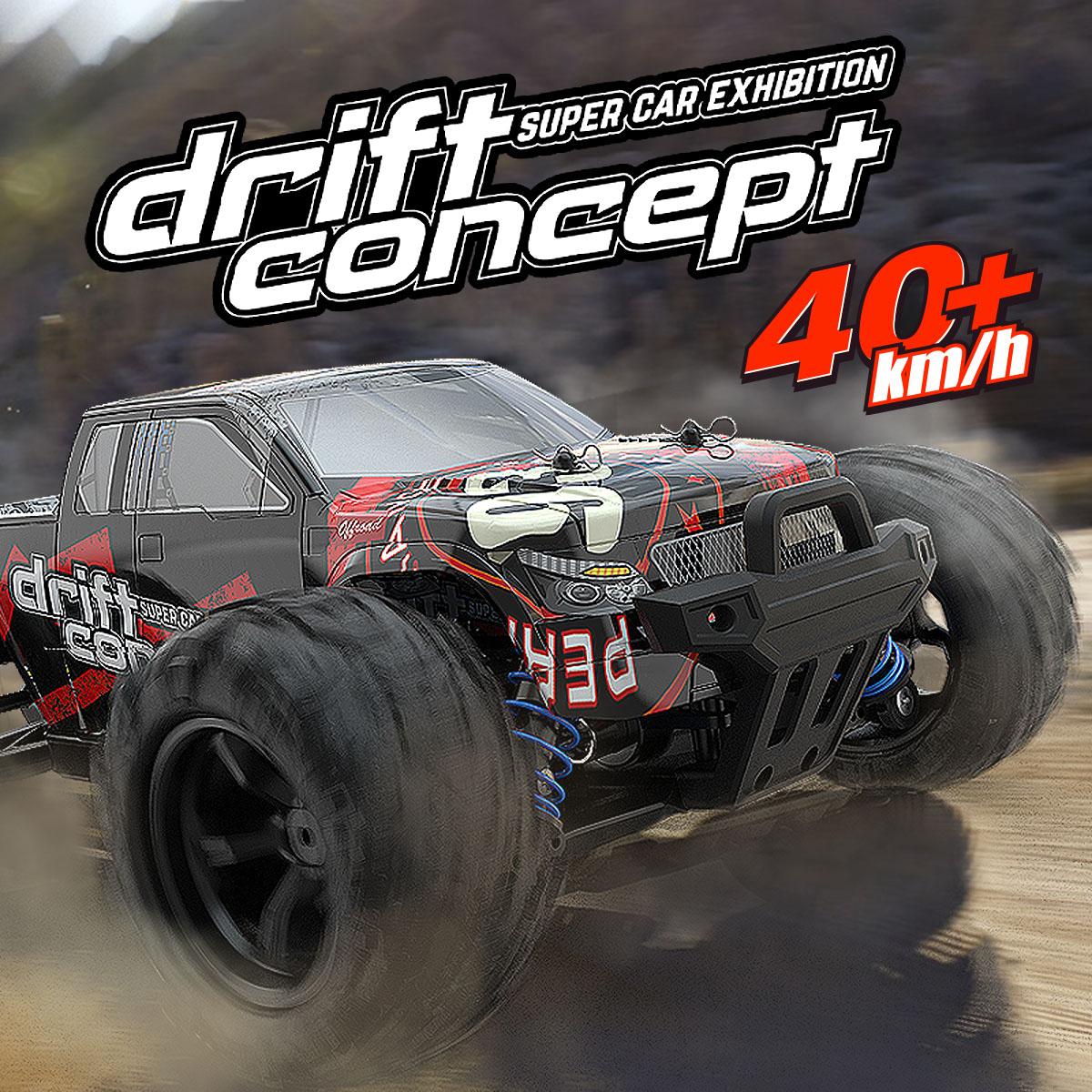 Enoze RC Truck Concept Black Ghost - Red