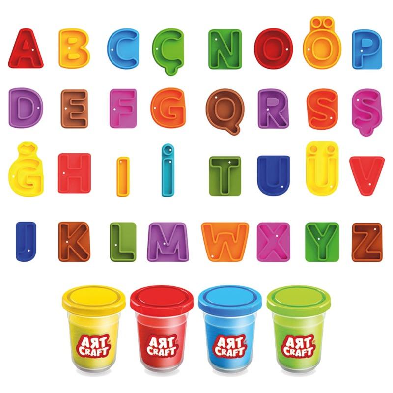 Dede Artcraft Alphabet Play Dough Set - 36 Pcs