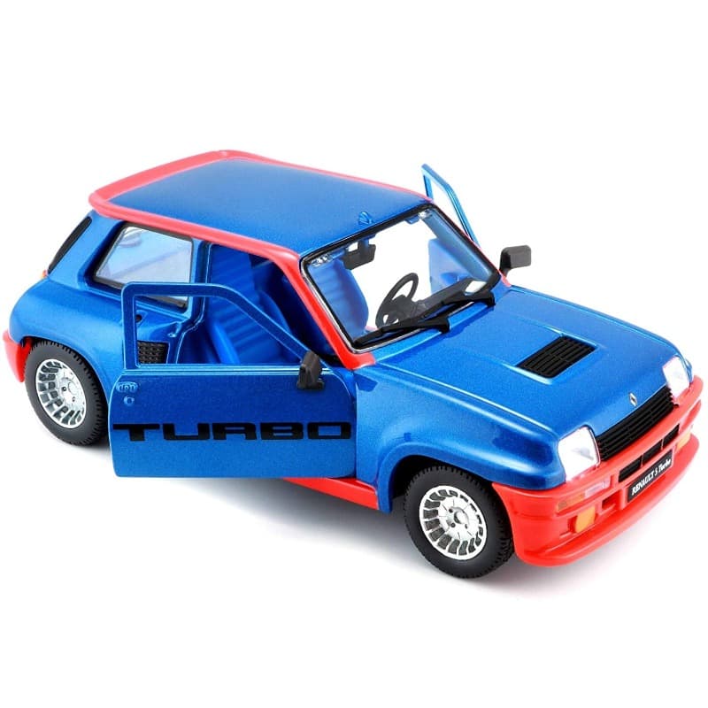 Bburago Die-Cast Renault 5 Turbo Car - Blue