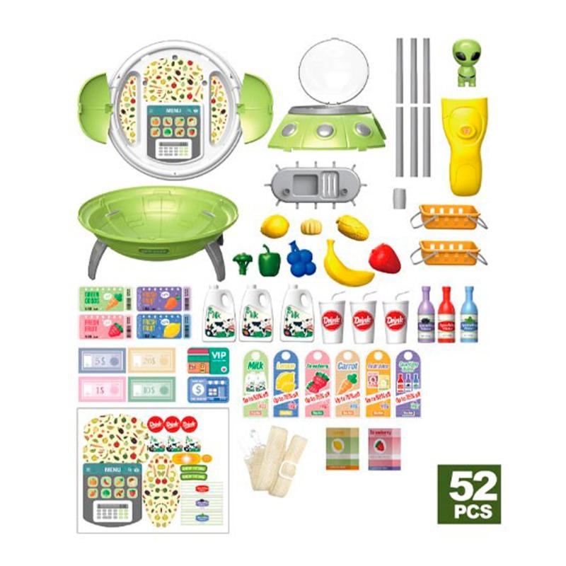 يوفو - مجموعة لعبة المتجر بتصميم فضائى لون أخضر