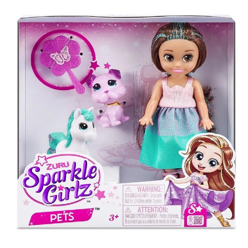 سباركل جيرلز - دمية فاشون ستايلنج مع حيوان أليف