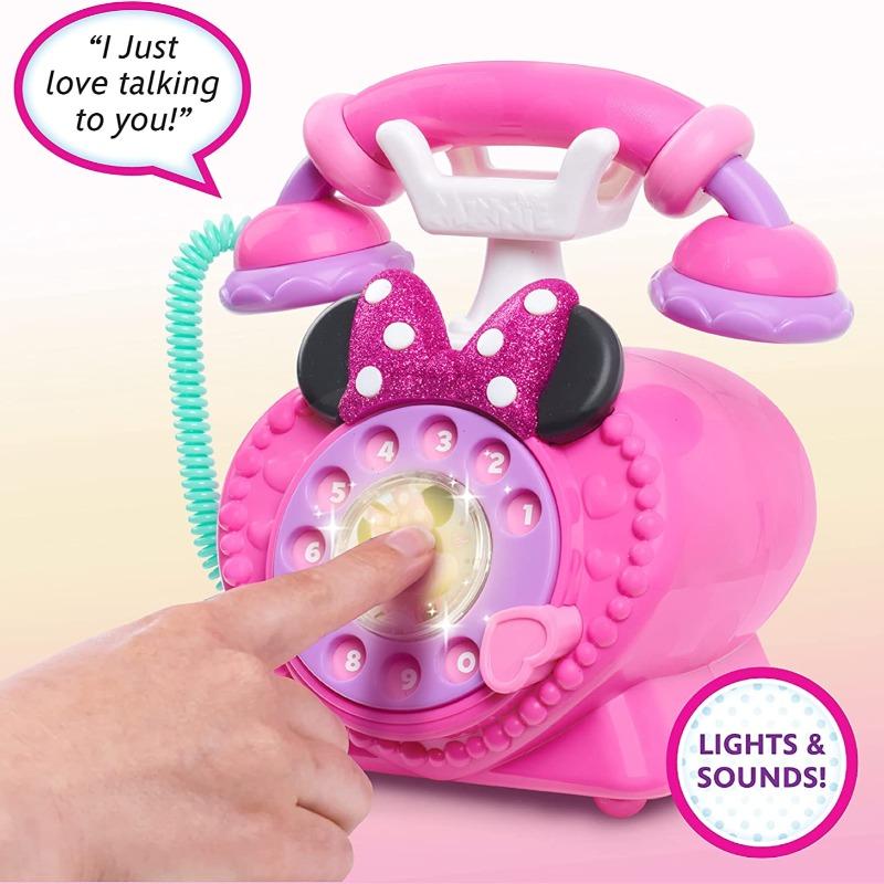 Disney Junior - Minnie Mouse Ring Me Rotary Phone with Lights and Sounds Pink