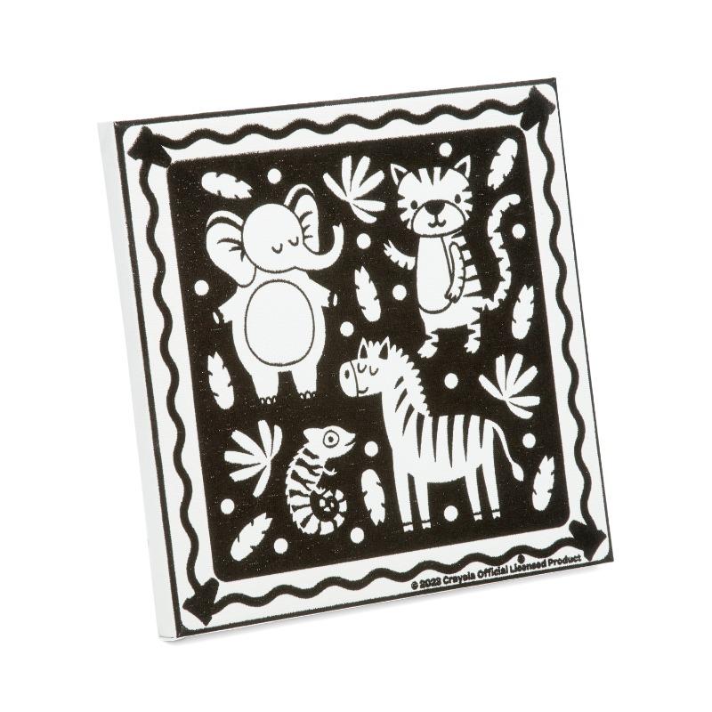 Crayola Velvet Canvas CYO Jungle Animals 20 x 20 cm
