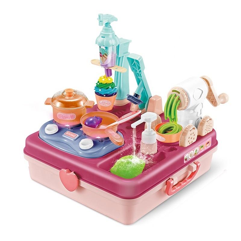 Kitchen Utensils And Color Dough