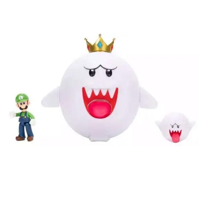 Super Mario Boo King Boo and Luigi Glow in the Dark Figure Set - 3 Piece