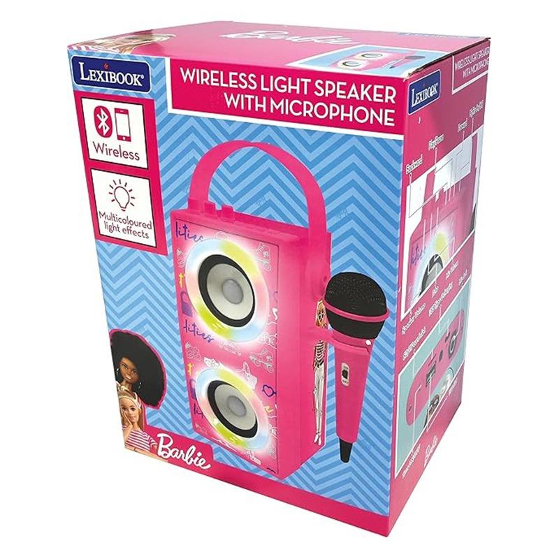 Lexibook Barbie Portable Bluetooth Speaker With Mic And Lights