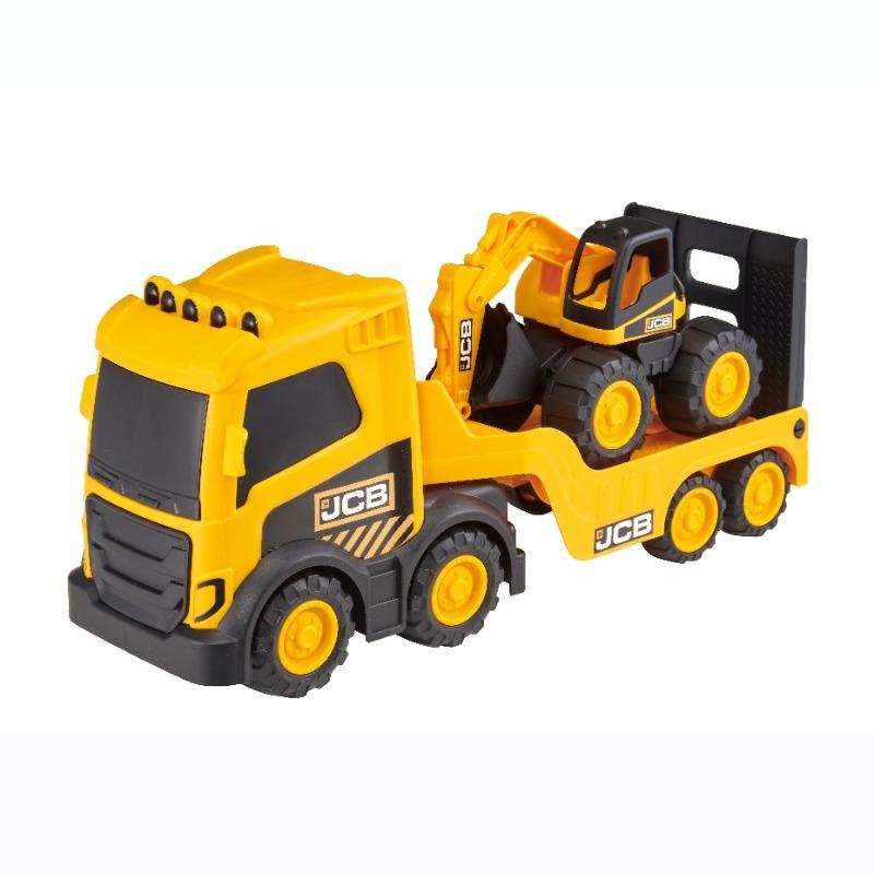 جي سي بي - لعبة حاملة معدات البناء مع حفار