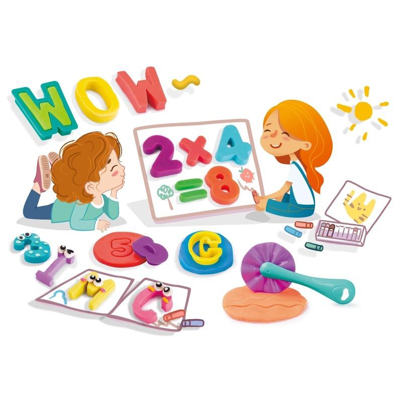 Mondel Letter And Numbers Color Dough