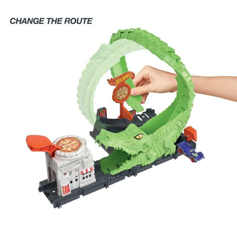 Hot Wheels City Nemesis Gator Pizza Shop