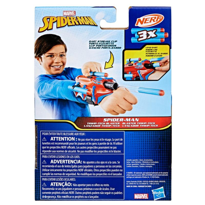 Nerf Marvel Spider-Man Thread Tash Blaster Gun with 3 Darts