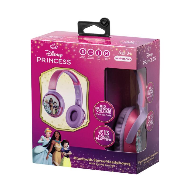 فولكانو - سماعة رأس ستيريو لاسلكية بلوتوث برسومات ديزني برنسيس